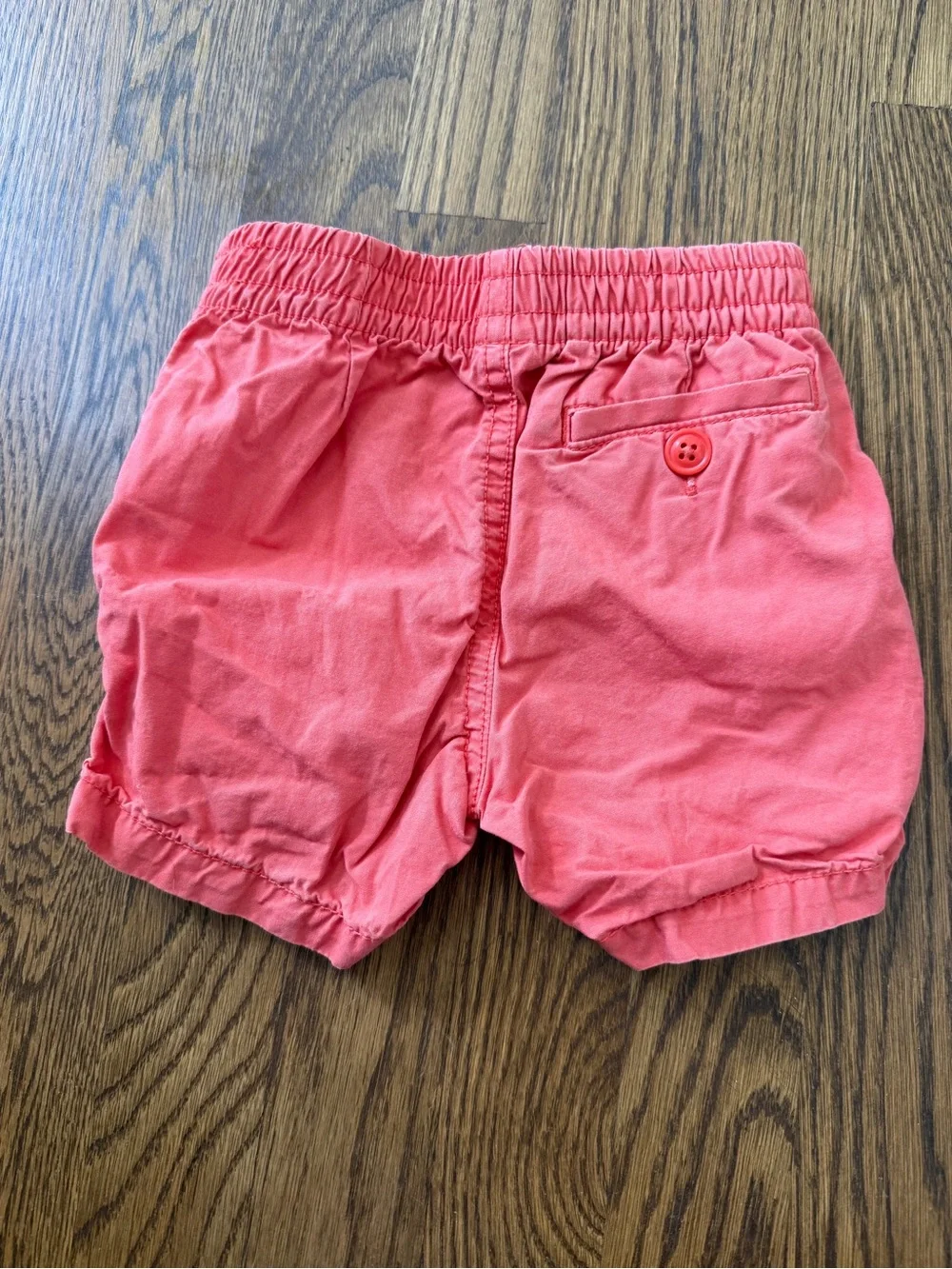 Baby Gap Elastic-Waist Pull-On Shorts - Coral, White, Navy, Olive, size 12-18M